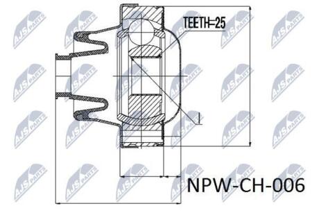 Шрус полуоси NTY NPWCH006