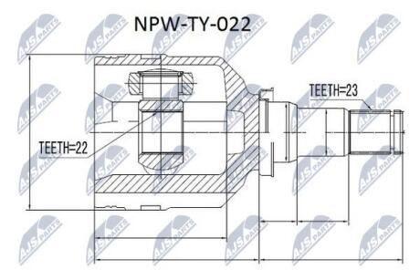 Пыльник шруса NTY NPWTY022