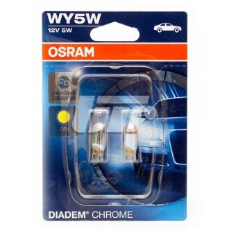 ЛАМПА WY5W 12V 5,20 W W2.1x9.5d BLI2 DIADEM Chrome ="" OSRAM 2827DC-02B