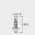 ЛАМПА H1 24V 70W P14.5s BLI STANDARD - знято з виробництва OSRAM 64155TSP-HCB (фото 3)