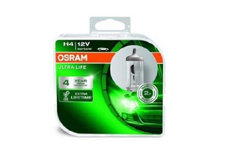 ЛАМПА H4 60/55W 12V P43T 10X2BOX ULTRALIFE ="" OSRAM 64193ULT-HCB