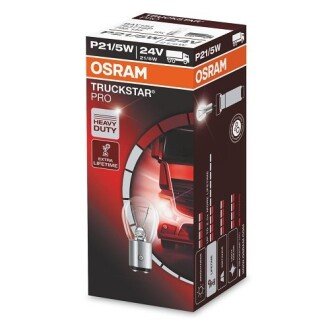 Автолампа P21/5W BAY15d 10 W 28 W прозрачная OSRAM 7537TSP