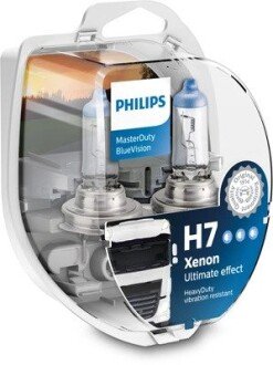 H7 MasterDuty BlueVision 24V 70W PX26d Set 2 pc. PHILIPS 13972MDBVS2