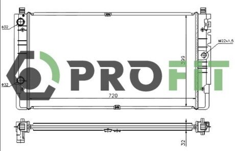 Радіатор охолоджування PROFIT 1740-0010