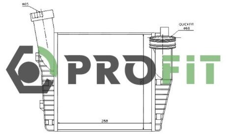 Радіатор наддуву PROFIT 1780-0002