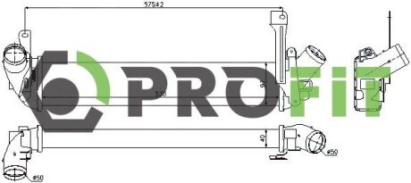 Радіатор наддуву PROFIT 1780-0152