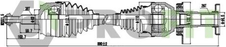 Піввісь PROFIT 2730-1069