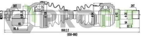 Піввісь PROFIT 2730-3027
