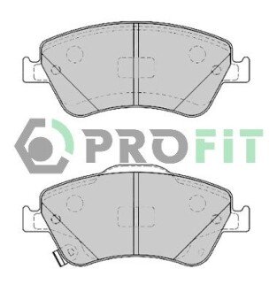 Колодки гальмівні дискові PROFIT 5000-4046