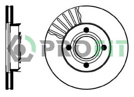 Диск гальмівний PR PROFIT 5010-0193