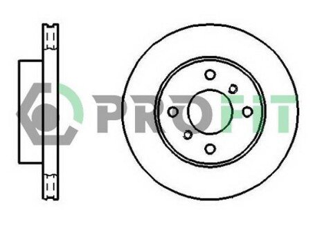 Диск гальмівний PR PROFIT 5010-0260