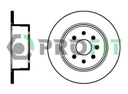 Диск гальмівний PR PROFIT 5010-0814