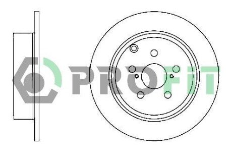 Диск гальмівний PR PROFIT 5010-1406 (фото 1)