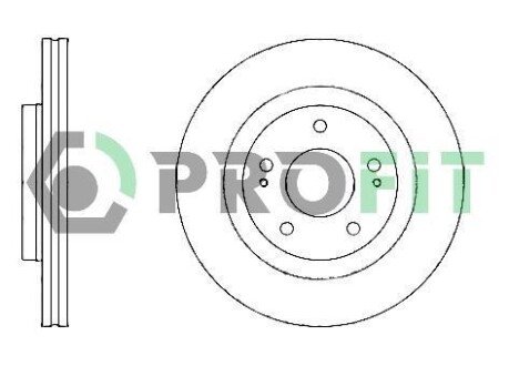 Диск гальмівний PR PROFIT 5010-1659