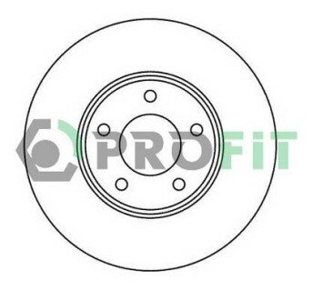 Диск гальмівний PR PROFIT 5010-2007
