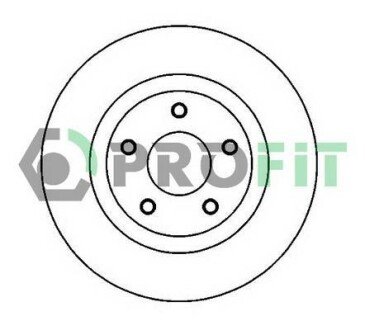 Диск гальмівний PR PROFIT 5010-2019