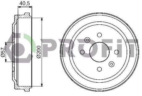 Барабан гальмівний PROFIT 5020-0005