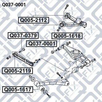 Болт з ексцентриком Q-fix Q0370001 (фото 1)