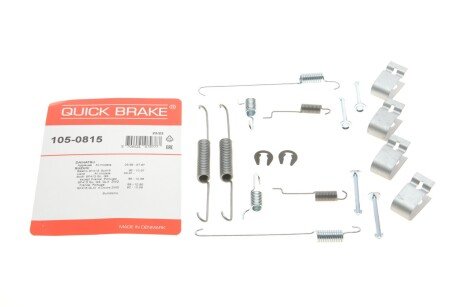 Комплект пружинок колодок стояночного гальма QUICK BRAKE 105-0815