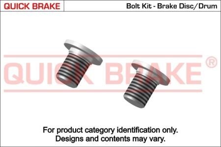 Комплект болтів гальмівного диску/барабану QUICK BRAKE 11661K (фото 1)