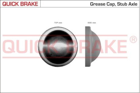 Кришка підшипника маточини колеса QUICK BRAKE 9829 (фото 1)