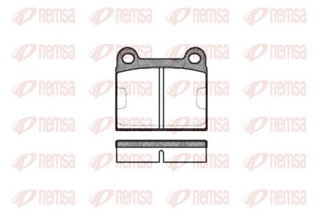 Колодки гальмівні дискові REMSA 0006.60