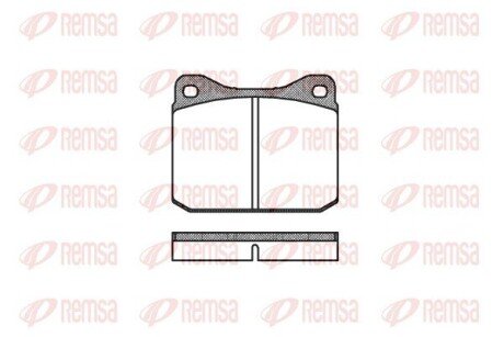 Колодки гальмівні дискові REMSA 0010.10