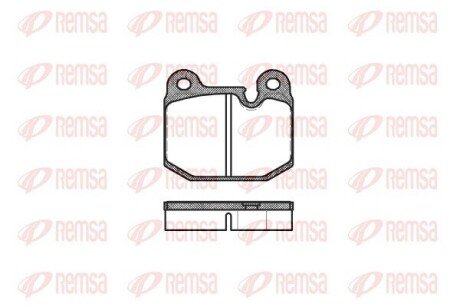 Колодки гальмівні дискові REMSA 0014.10