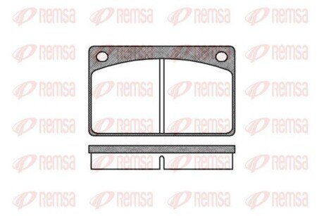 Колодки гальмівні дискові REMSA 0042.00
