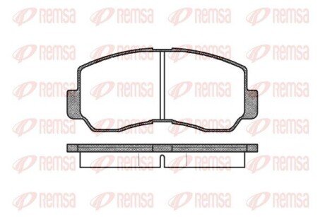 Колодки гальмівні дискові (комплект 4 шт) REMSA 0094.40