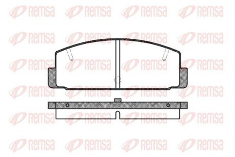 Колодки гальмівні дискові REMSA 0179.10