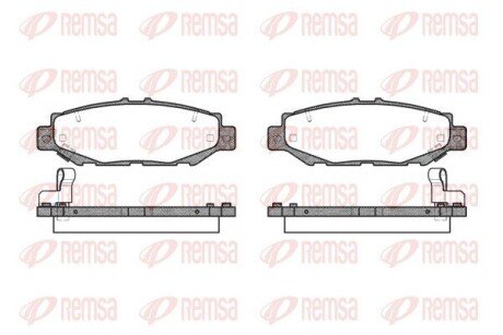 Колодки гальмівні дискові REMSA 0424.04
