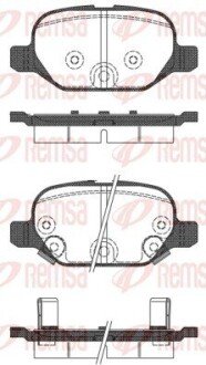Колодки гальмівні дискові (комплект 4 шт) REMSA 0727.32 (фото 1)