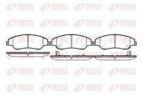 Колодки гальмівні дискові REMSA 0739.02