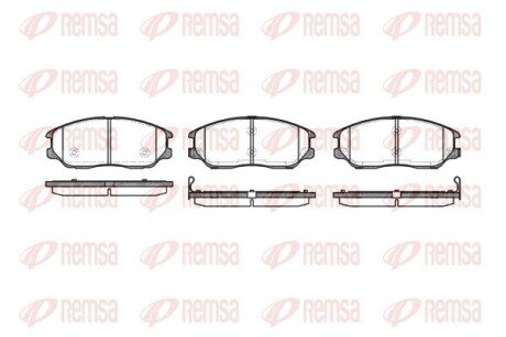 Колодки гальмівні дискові REMSA 1085.02