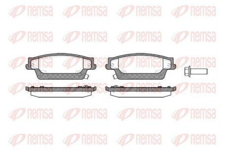Колодки гальмівні дискові REMSA 1087.04