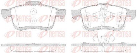 Колодки гальмівні дискові REMSA 1183.42