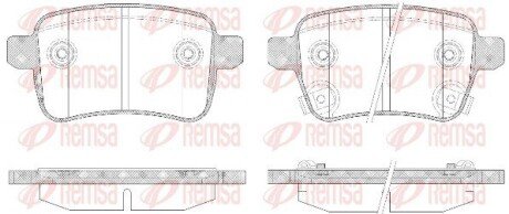 Колодки гальмівні дискові REMSA 1450.12