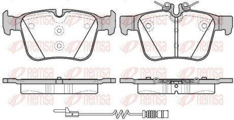 Колодки гальмівні дискові REMSA 1516.20