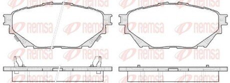 Колодки гальмівні дискові REMSA 1544.04