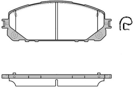 Колодки гальмівні дискові RS REMSA 1613.00