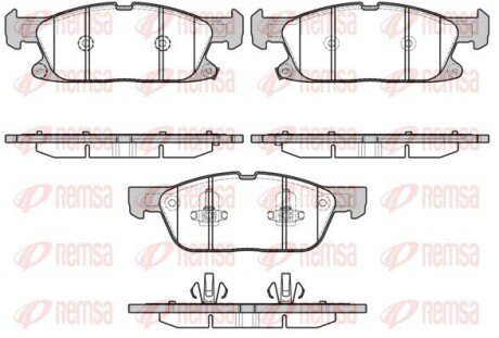 Колодки гальмівні дискові REMSA 1657.02