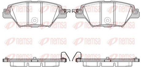 Колодки гальмівні дискові REMSA 1712.04