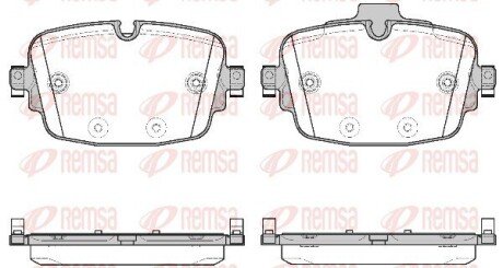 Колодки гальмівні дискові REMSA 1739.00