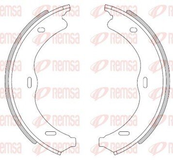 Колодки гальмівні барабанні (комплект 4 шт) REMSA 4469.00