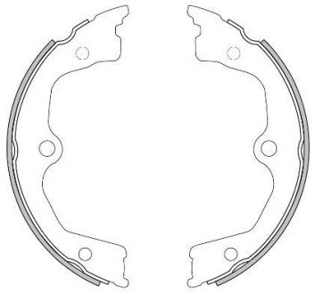 Колодки гальмівні барабанні RS REMSA 4626.00