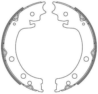 Колодки гальмівні барабанні RS REMSA 4629.00