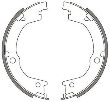 Колодки гальмівні барабанні RS REMSA 4644.00