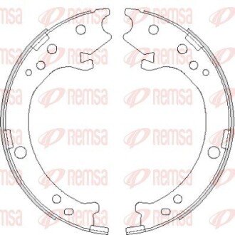 Колодки гальмівні барабанні REMSA 4690.00