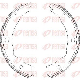 Колодки гальмівні барабанні REMSA 4717.00